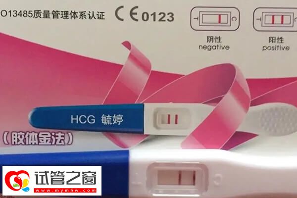 移植第8天驗孕棒淺紅色是不是懷孕(圖1) 驗孕雙杠不一定是懷孕